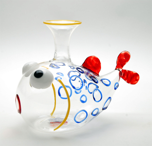 Blown glass decanter - Decanteur verre souflé